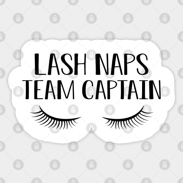 Makeup Artist - Lash Naps Team Captain Sticker by KC Happy Shop